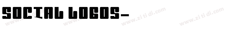 Social Logos字体转换